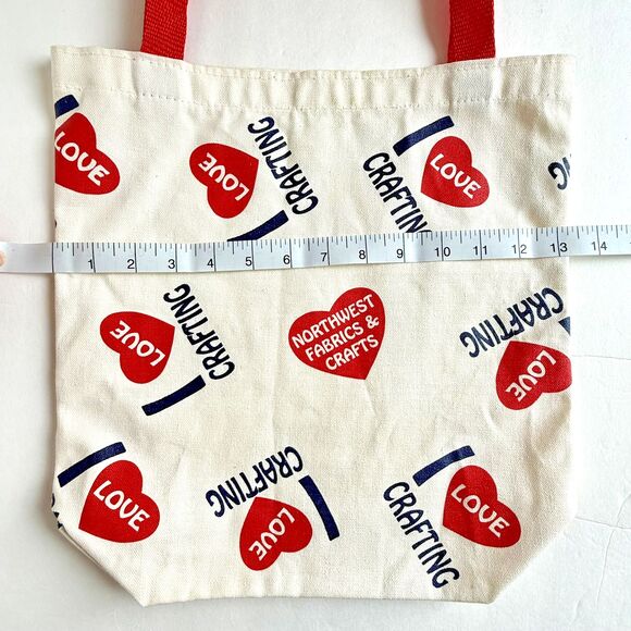 Vintage Northwest Fabrics & Crafts Canvas Tote Bag RARE Sewist Seamstress Gift - Picture 5 of 6